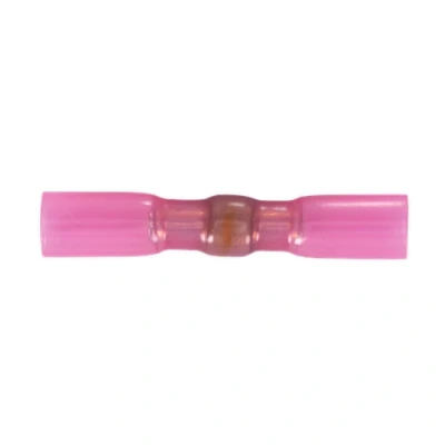 Image of Sealey Heat Shrink Butt Connector with Crimp &amp; Solder Red Pack of 25