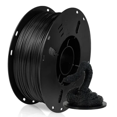 Image of FilaBees 3D Printer Filament PLA 1.75mm, Neatly Wound Printing Filaments, 1kg for Most FDM Printer, Dimensional Accuracy +/ 0.02mm, Strong Toughness, Vacuum Packaging, Black
