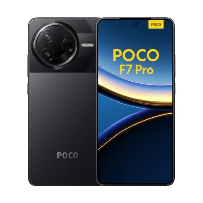 Image of Xiaomi POCO F7 Pro Smartphone, 12+512, Black, 6000mAh battery, 90W HyperCharge, HyperAI(No power adapter included)