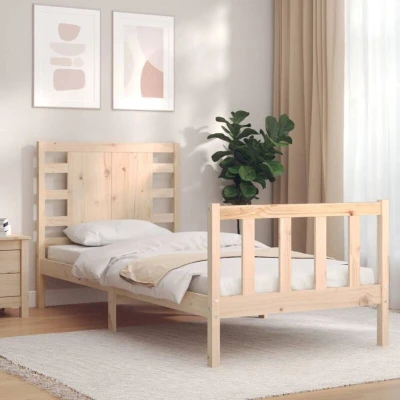 Image of vidaXL Bed Frame without Mattress 90x200 cm Solid Wood Pine