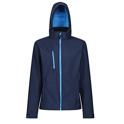 Image of Regatta Professional Men&#039;s Venturer 3 Layer Printable Hooded Softshell Jacket
