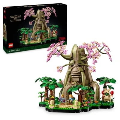 Image of LEGO The Legend of Zelda Great Deku Tree 2 in 1 Building Set for Adults, Model kit to Build Features 4 Collectible Minifigures Incl. 3 Versions Link, Gift Men, Women, and Gamers 77092