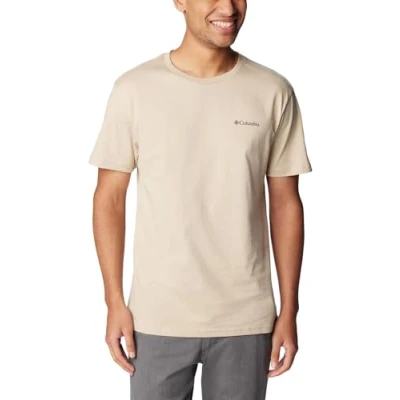 Image of Columbia LOGO Short Sleeve Basic Tshirt, Men&#039;s, Size: XL, Ancient fossil