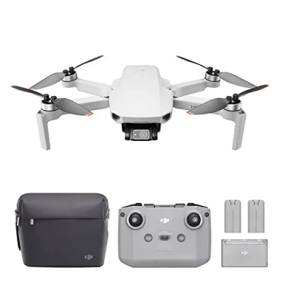 Image of DJI Mini 2 Fly More Combo Ultralight and Foldable Drone Quadcopter, 3 Axis Gimbal with 4K Camera, 12MP Photo, 31 Minutes Flight Time, OcuSync 2.0 HD Video Transmission,QuickShots App