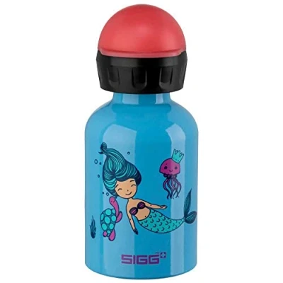 Image of Sigg Children&#039;s Drinking Bottle (0.3 L), Pollutant Free with Leak Proof Lid, Lightweight Kids&#039; Water Made of Aluminium