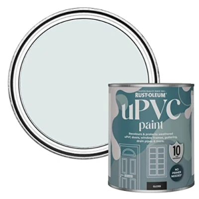 Image of Rust Oleum Blue uPVC Door and Window Paint In Gloss Finish Marcella 750ml