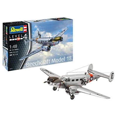 Image of Revell 03811 Beechcraft Model 18 1:48 Scale Unbuilt/Unpainted Plastic Kit