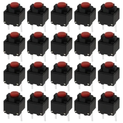 Image of SG Store 20 pcs Tactile Push Button Switch 6x6x7.3mm Micro Tact for Home Appliance Security Equipment Toy Electronic Products