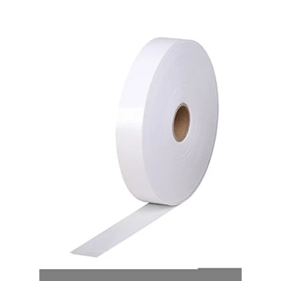 Image of Clairefontaine Ref 396805C Gummed Kraft Tape (Single Roll) 25mm Width x 200m Length, Becomes Adhesive When Wet, 30mm Core Suitable for Framing Plain White