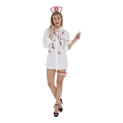 Image of Zac&#039;s Alter Ego Fancy Dress/Halloween 5 Piece Haunted Nurse Set