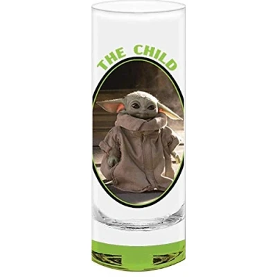 Image of Disney Collectors glass Star Wars Mandalorian The Child, Green bottom shot