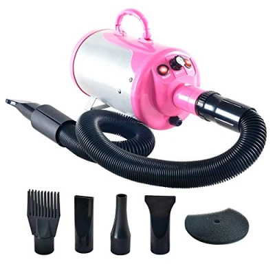 Image of Gravitis 2800W Stepless Speed Dog Cat Pet Grooming Hair Dryer Hairdryer Blaster Blower (Pink)