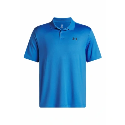 Image of Under Armour Mens Matchplay Polo Short Sleeve Blue Atlantis XL