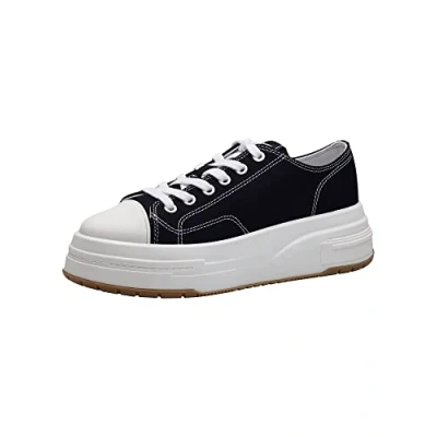 Image of Tamaris Women&#039;s Damen 1 23815 20 Low top Sneakers, Black, 10 UK