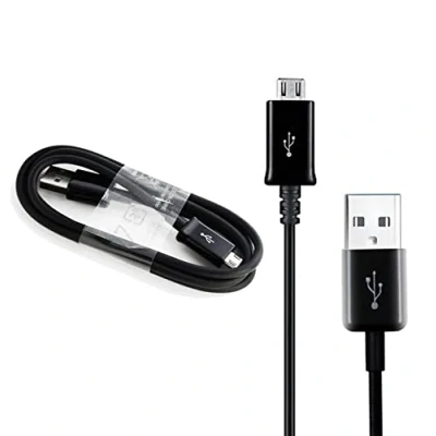 Image of Original Genuine Samsung Fast Charging USB A to micro Charge and Sync Cable For Mobile Phones Tablets [will ONLY fit older devices] (BLACK usb)