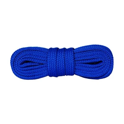 Image of Kaps Sneakers Laces, quality durable shoe laces for casual footwear, made in Europe, 1 pair, many colours and lengths (140 cm 55 inch 8 to 10 eyelet pairs cornflower)