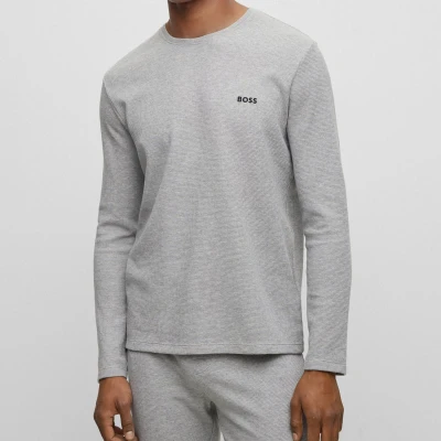 Image of BOSS Bodywear Waffle Knit Cotton Blend T Shirt S