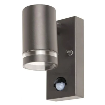 Image of Integral ILDED061 Stainless Steel Spot Light, IP54, Anthracite Grey, PIR Motion Sensor