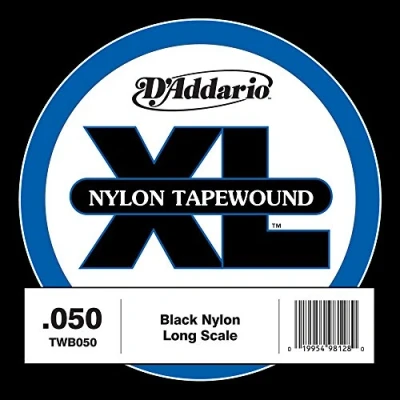 Image of D&#039;Addario TWB050 Nylon Tape Wound Bass Guitar Single String, .050