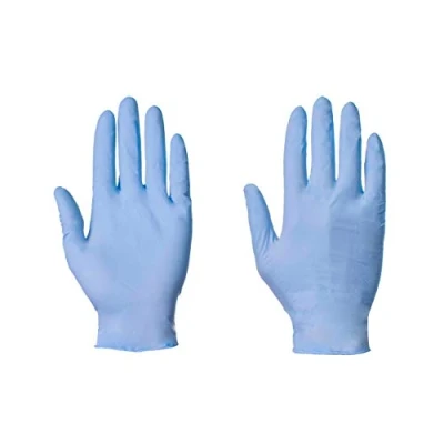 Image of 100 (1 Box) x Blue Nitrile (Latex &amp; Powder Free) Gloves Disposable Food Medical etc. (Small)