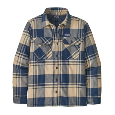 Image of Patagonia Men&#039;s M&#039;s Insulated Organic Cotton Mw Fjord Flannel Shirt Jacket, Live Oak: Oar Tan, XL