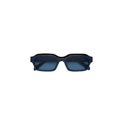 Image of Sunglasses Retrosuperfuture Ajs boletus col. metallic blue Unisex Squadrata Blu