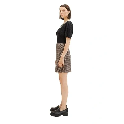 Image of TOM TAILOR Women&#039;s 1037700 Plaid Skirt, 32409 Navy Blush Check Ck, 12