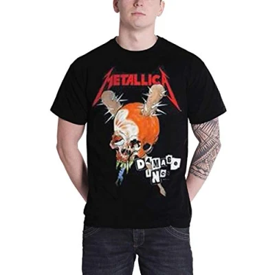 Image of Metallica T Shirt Damage Inc Tour Band Logo Official Mens Black XXL