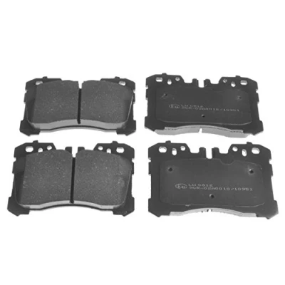 Image of 0446550260, 0446550290 Brake pad set BLUE PRINT ADT342192 Front Axle prepared for wear indicator LEXUS: LS IV, V