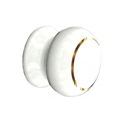 Image of SEC 35MM CERMC KNOB W.Gold S3579