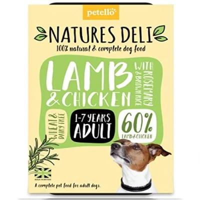 Image of Natures Deli ADULT LAMB &amp; CHICKEN WHEAT GLUTEN FREE 400g Trays x7