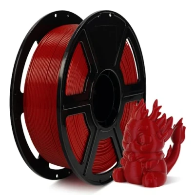 Image of FLASHFORGE Rapid PLA Filament 1.75mm, High Flow Speedy 3D Printer Filament, Experience Exceptional Performance with 500mm/s Speed Printing, Neatly Wound &amp; Top Notch (Ruby Red)