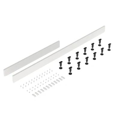 Image of Balterley Shower Tray Leg Set &amp; Plinth Kit White 1800mm 1000mm Panel