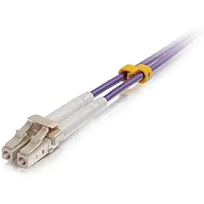 Image of C2G 5m LC/LC OM4 LSZH fibre Patch purple cable LC multi mode (M) to 5 m optic 50/125 micron