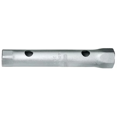 Image of GEDORE Tubular box wrench, 24 + 27 mm, Hex, 180 mm long, Tool for nuts carmotive, 26 R 24x27, Chrome plated steel
