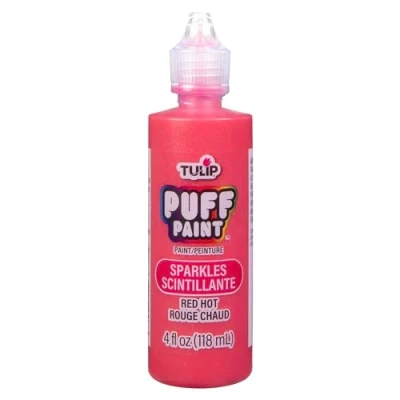 Image of Tulip 3D Fabric Paint 4oz Sparkles (Red Hot)