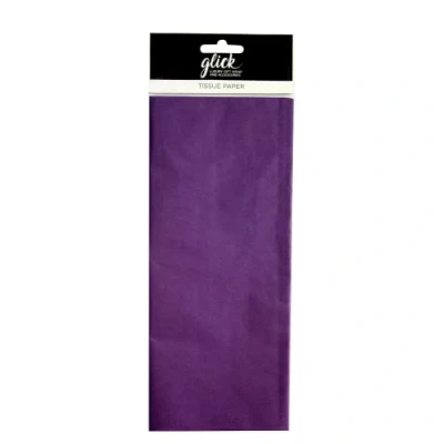 Image of Glick 4 Sheets of Purple Violet Tissue Paper, Each Sheet 750mm x 500mm Paper Violet, For Gift Wrapping, Arts and Crafts