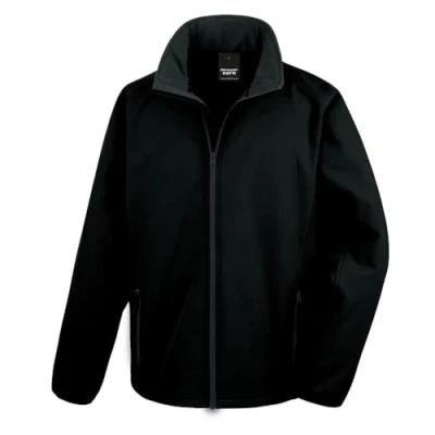 Image of Result R231M Printable Softshell Jacket Black/Black, X Large