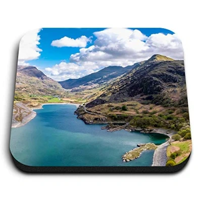 Image of 1 x Square MDF Fridge Magnet Snowdonia National Park Wales UK Travel 24222