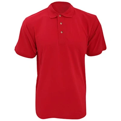 Image of Kustom Kit Workwear Mens Short Sleeve Polo Shirt (3XL) (Red)