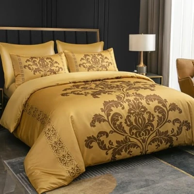 Image of Lazzaro Single Duvet Cover Set Premium Satin Silk (135 x 200 cm) 2 PCs Ultrasoft Hypoallergenic Reversible Quilt Bedding With Zipper Closure