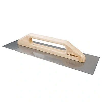 Image of Bellota 5865 INOX Long Stainless Steel Trowel with Wooden Handle, 480 x 150 mm
