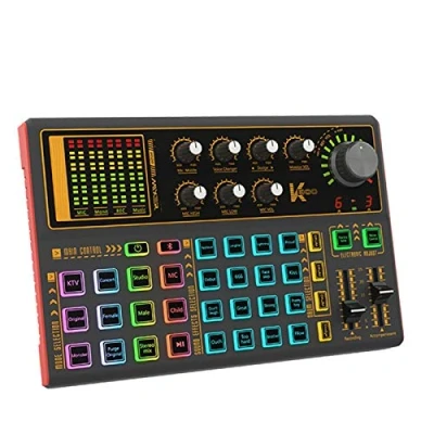 Image of Professional Bluetooth Sound Audio Mixer Voice Changer Live Stream for Streaming Dj Controller Music Recording Karaoke Singing Broadcast