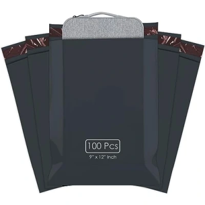Image of Postage Bags, iSOUL 100 Pcs Shipping Poly Postal Self Seal Bags in Size 9 x 12 Inch Small Mailing Packaging 229mm to 305mm