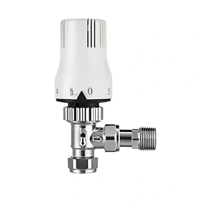 Image of Pro Classic Universal 8mm /10mm /15mm Angled Thermostatic Radiator Valve (TRV)