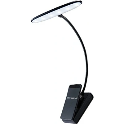 Image of Roland Led Clip Light with Cool White Leds, 6 Bulbs (Lcl 25C), Powered By Three Aaa Size Batteries, Black