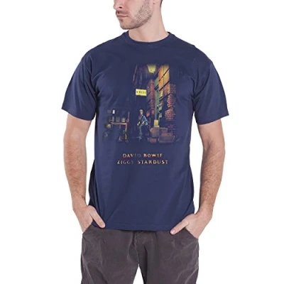 Image of David Bowie Ziggy Stardust T Shirt M Blue