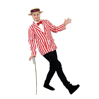 Image of I Love Fancy Dress ILFD4012XL Men&#039;s Striped Blazer (X Large)