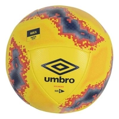 Image of Umbro Neo Swerve Soccer Ball, Size 5, Yellow/Blue/Red