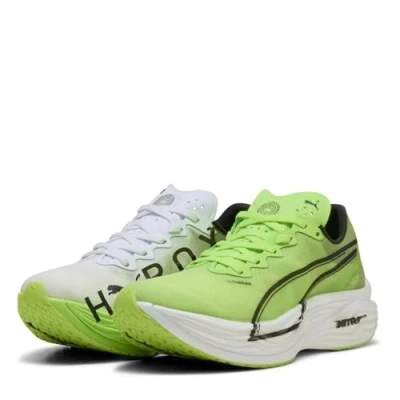 Image of PUMA Deviate Nitro Elite 3 Hyrox Womens Road Running Shoes Green Glare 7